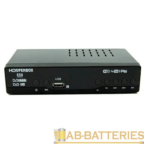 Приставка для цифрового ТВ Openbox 168 NEW HD DVB-T/T2 металл черный (1/60)