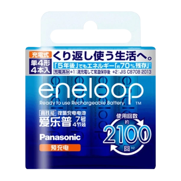 Аккумулятор предзаряженный RTU Panasonic HR03 AAA BL4 NI-MH eneloop 800mAh CN (Китай)