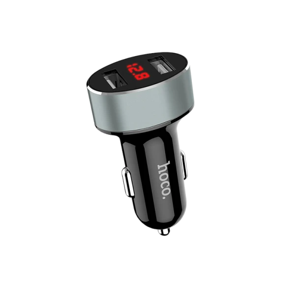 Автомобильное З/У HOCO Z26 2USB 2.1A черный (1/20/120)