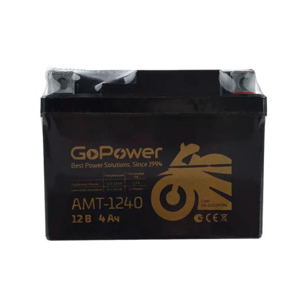 Аккумулятор для мототехники GoPower 12V 4Ah