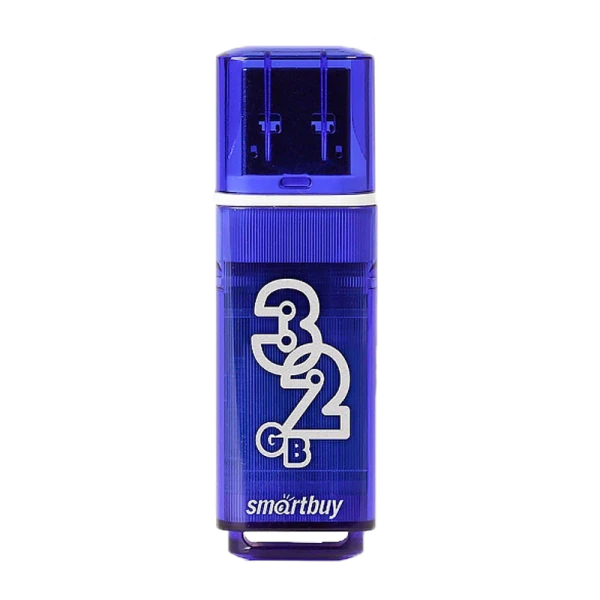 Флеш-накопитель Smartbuy Glossy 32GB USB3.0 пластик синий