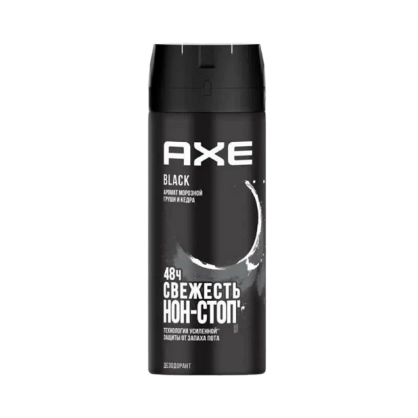 Дезодорант мужской AXE BLACK спрей 150мл ENG (1/6)