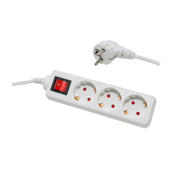 Удлинитель Старт S 3р.С/З 10A 3.0м с выкл. IP20 белый (1/20)