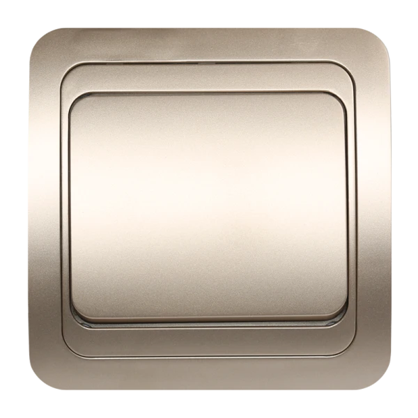 Выключатель Smartbuy 1-клавишный 10А шампань "Марс"