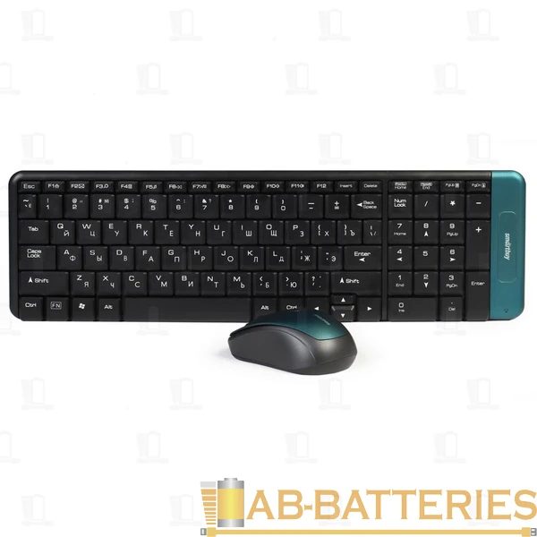 Набор клавиатура+мышь беспроводной Smartbuy 222358AG черный (1/20)