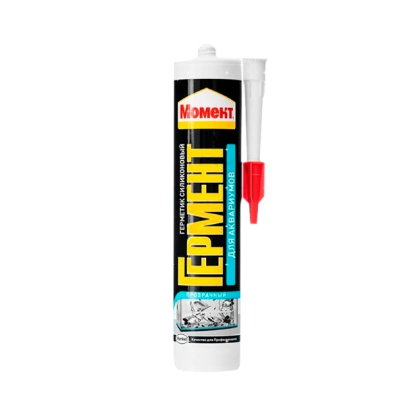 Герметик Момент 280мл силиконовый для аквариумов прозрачный (1/12/1200)