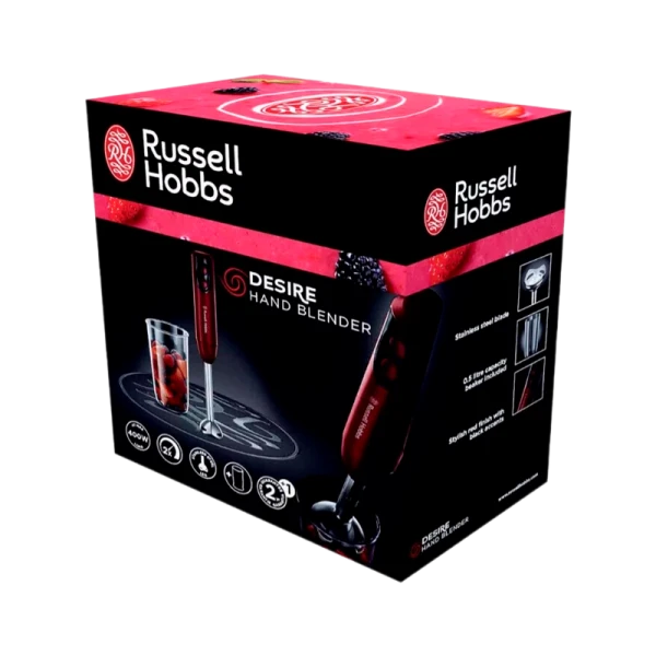 Блендер Russell Hobbs 18976-56 Desire 400W 2 скорости красный черный
