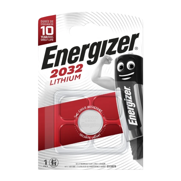 Батарейка Energizer CR2032 BL1 Lithium 3V (1/10/140)