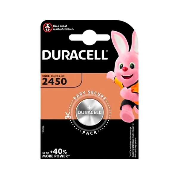 Батарейка Duracell CR2450 BL1 Lithium 3V (1/10/100)