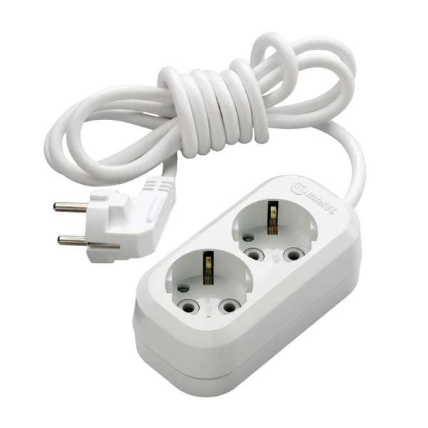 Удлинитель Makel 2р.С/З 3.0м 3x0.75мм² IP20 белый MGP113 (1/12)