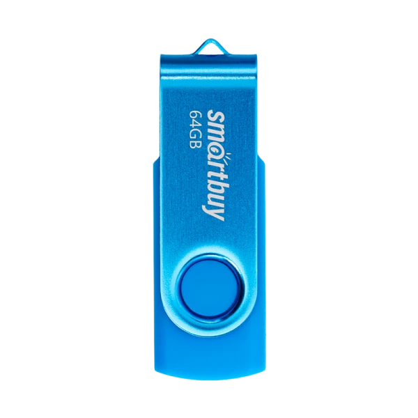 Флеш-накопитель Smartbuy Twist 64GB USB2.0 пластик синий