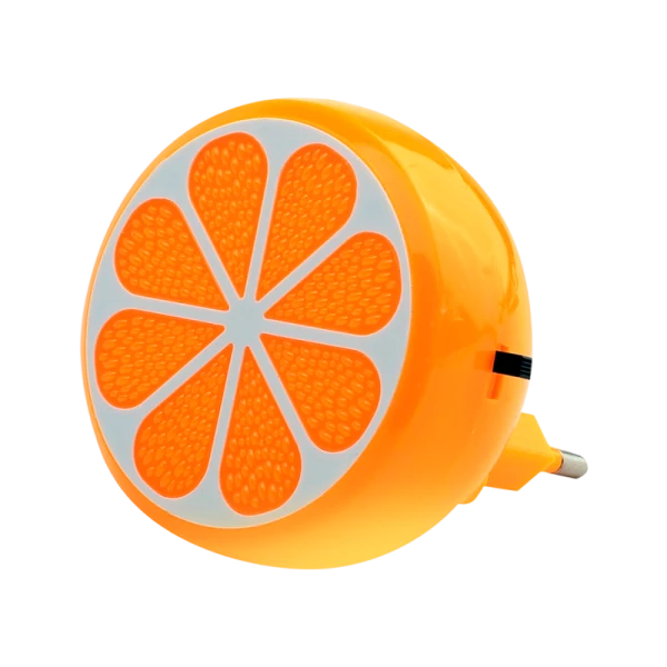 Ночник Camelion NL-234 "Апельсин" 1LED 0.5W 4.5V в розетку оранжевый (1/24/72)