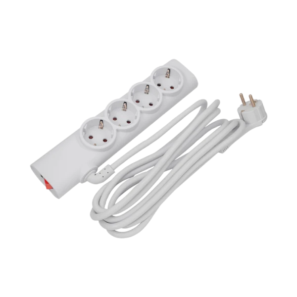 Сетевой фильтр Старт ZDV S 4р.С/З 16A с выкл. со шторкой 3.0м ПВС 3x1.5мм² (1/12)