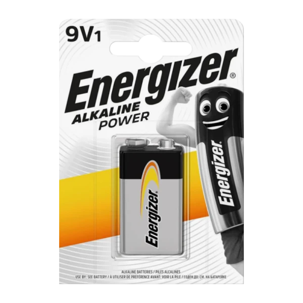 Батарейка Energizer Alkaline power Крона 6LR61 BL1 9V (1/12)