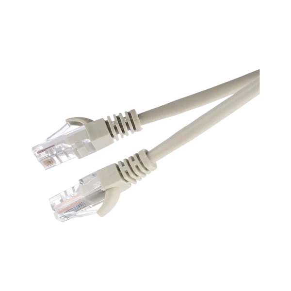 Патч-корд GoPower RJ-45 (m)-RJ-45 (m) 0.5м кат.5е ПВХ 26AWG CCA серый в пакете (1/250)