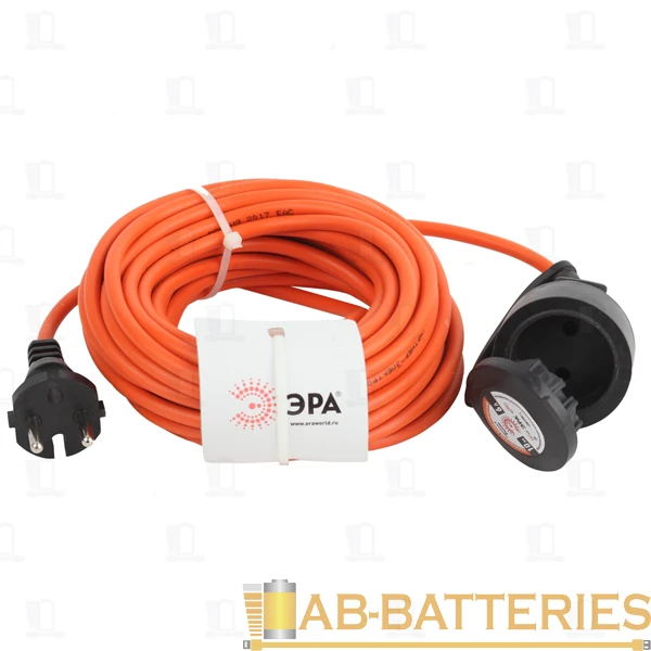 Удлинитель силовой ЭРА UPx 1р.Б/З 6A 10.0м ПВС 2x0.75мм² IP44 (1/15/360)