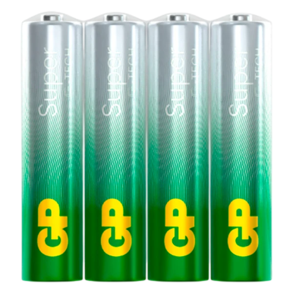 Батарейка GP Super G-Tech LR03 AAA Shrink 4 Alkaline 1.5V (4/96/384) R
