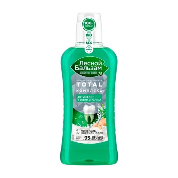 Ополаскиватель Лесной Бальзам Антиналет+защита (имбирь,матча.кальций) 400мл (1/12)