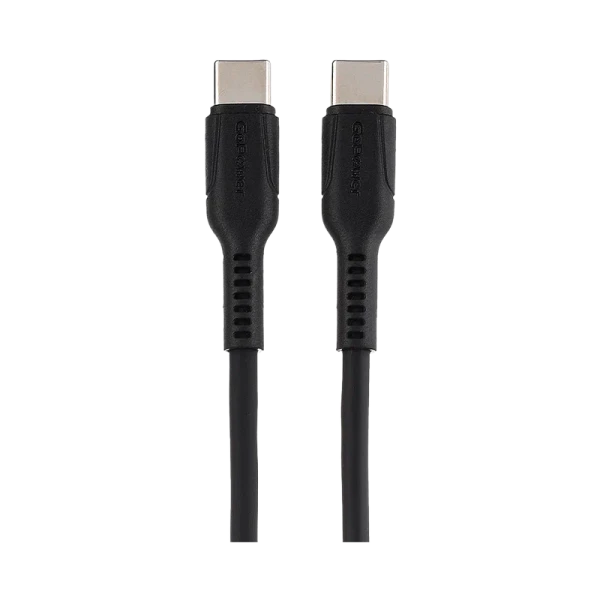 Кабель GoPower GP21TT Type-C (m)-Type-C (m) 1.0м 3.0A 60W силикон черный (1/200/800)