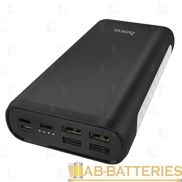 Внешний аккумулятор HOCO J60 30000mAh 2.0A 4USB/Lightning/Type-C черный (1/23)