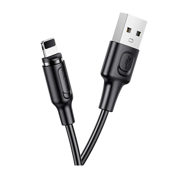 Кабель Borofone BX41 USB (m)-Lightning (m) 1.0м 2.4A ПВХ магнит черный (1/360)