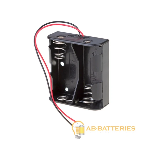 Отсек для элементов питания ROBITON Bh2xD с двумя проводами PK1 (1/50/250)