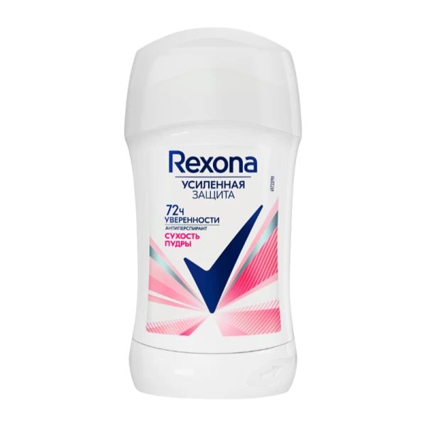 Дезодорант женский Rexona Сухость пудры стик 40мл (1/6)