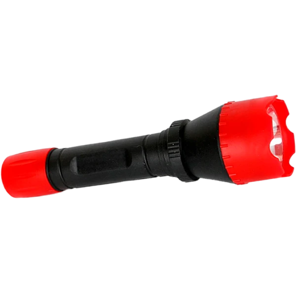 Фонарь универсальный Ultraflash 6102-ТН 0.4W 1LED от батареек IP44 красный черный (1/25/200)