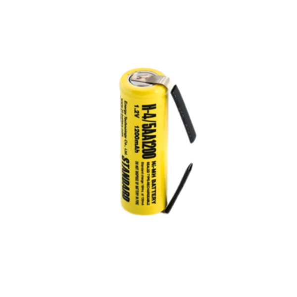 Аккумулятор ET H-4/5AA1200-T 1200мАч, 2-ножки, горизонтальный монтаж,&nbsp;&nbsp;NI-Mh, 1.2В