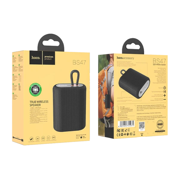 Портативная колонка HOCO BS47 bluetooth 5.0 microSD черный (1/60)