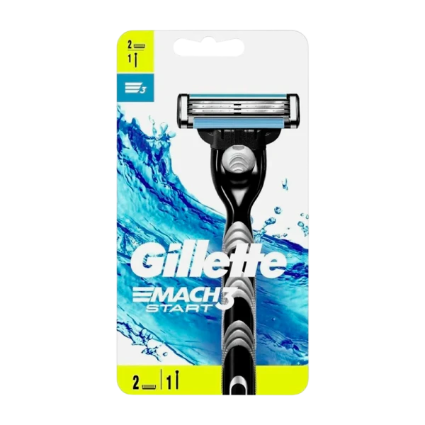 Бритва Gillette MACH Start 3 лезвия 2 кассеты ENG (1/6)