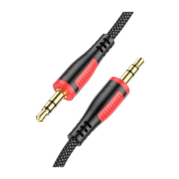 Кабель AUX Borofone BL14 Jack 3.5mm (m)-Jack 3.5mm (m) 2.0м ПВХ черный (1/63/252)