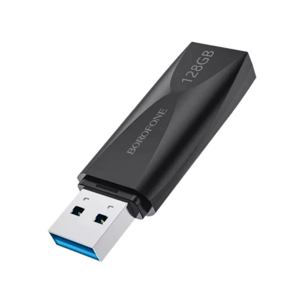 Флеш-накопитель Borofone Wonder BUD4 128GB USB3.0 пластик черный (1/40)