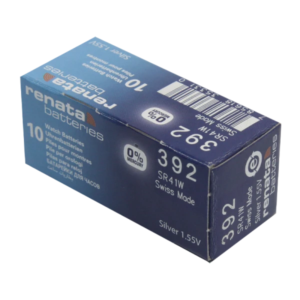 Батарейка Renata 392 (SR41W) Silver Oxide 1.55V (1/10/100)