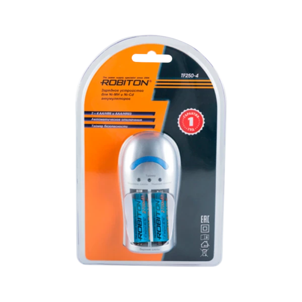 Зарядное устройство ROBITON TF250-4 BL1 (1/10/40)