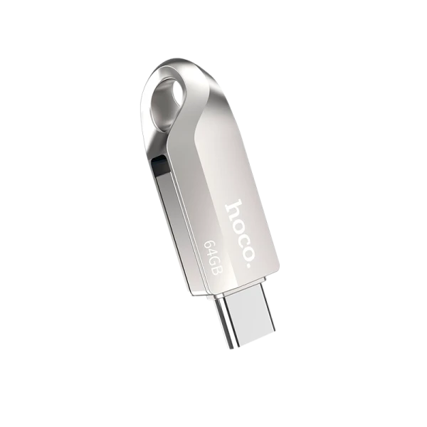 Флеш-накопитель HOCO UD8 64GB USB3.0 Type-C (m) металл серебряный (1/50)