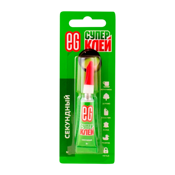 Супер-клей Еврогарант/EG 3г BL1 (1/12/72/288)