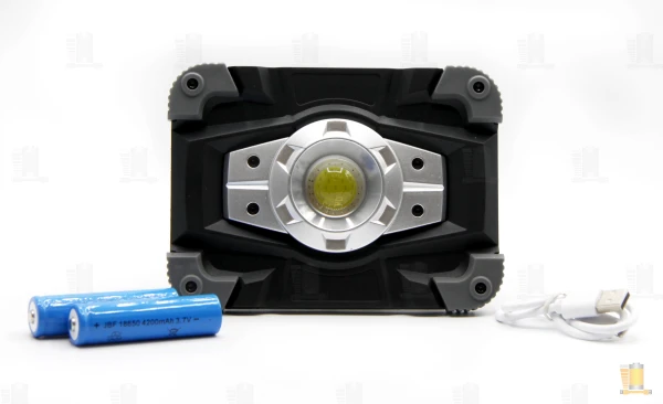 Фонарь прожектор Без бренда LL701 20W COB от батареек power bank черный