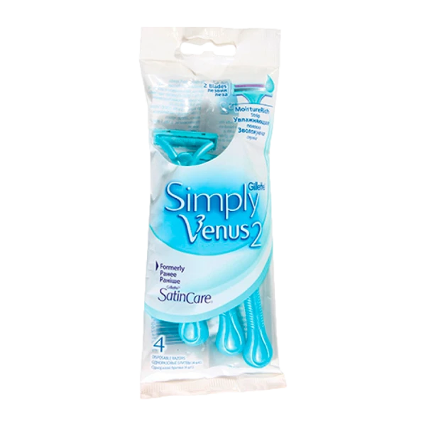 Бритва Gillette VENUS Simply 2 (Satin Care) 2 лезвия 4шт. (1/12)