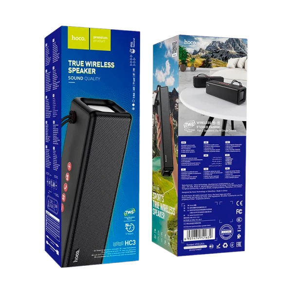 Портативная колонка HOCO HC3 bluetooth 5.0 microSD черный (1/30)
