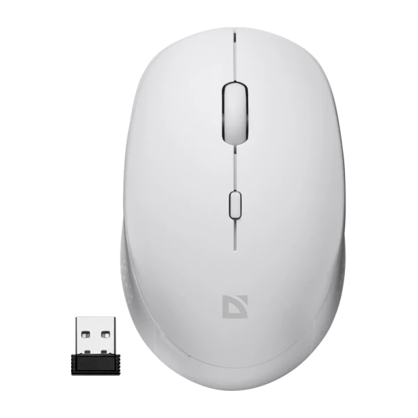 Мышь беспроводная Defender MB-027 Auris бесшумная bluetooth белый (1/40)