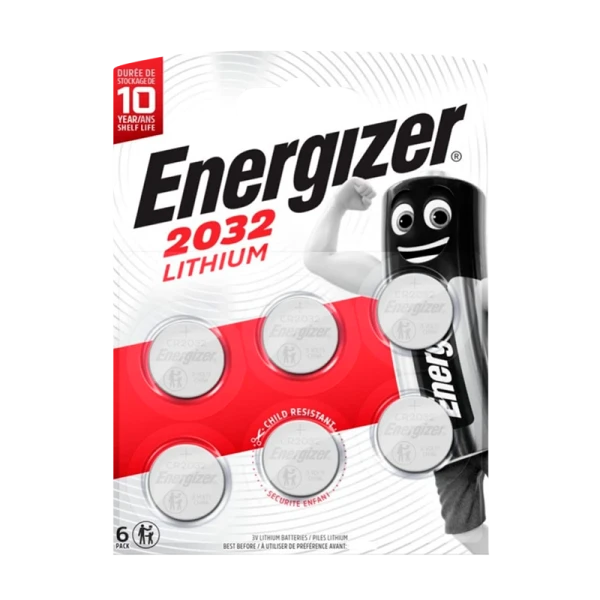 Батарейка Energizer CR2032 BL6 Lithium 3V (6/60/420)