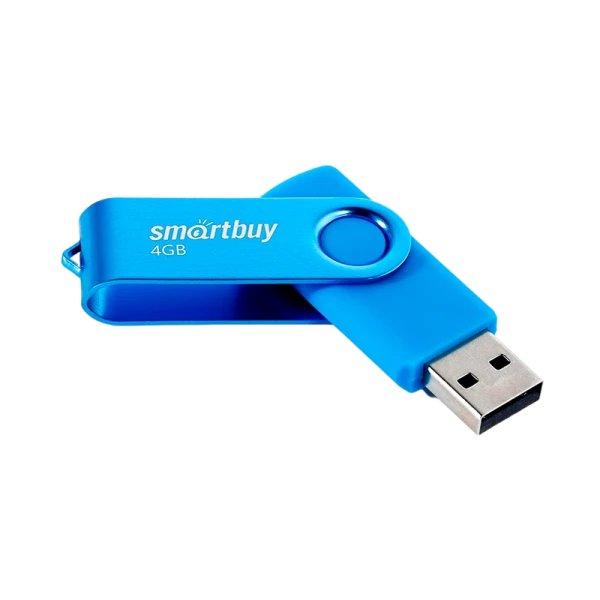 Флеш-накопитель Smartbuy Twist 4GB USB2.0 пластик синий