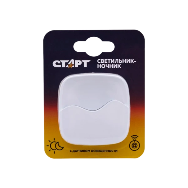 Ночник Старт "Квадрат 2" NL 1LED белый