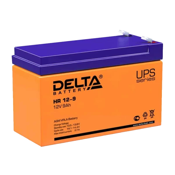 Аккумулятор свинцово-кислотный Delta HR 12-9 12V 9Ah (1/5)
