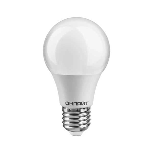 Лампа светодиодная ОНЛАЙТ&nbsp;&nbsp;10W Е27 A60-10-230-2.7K-E27 теплый свет