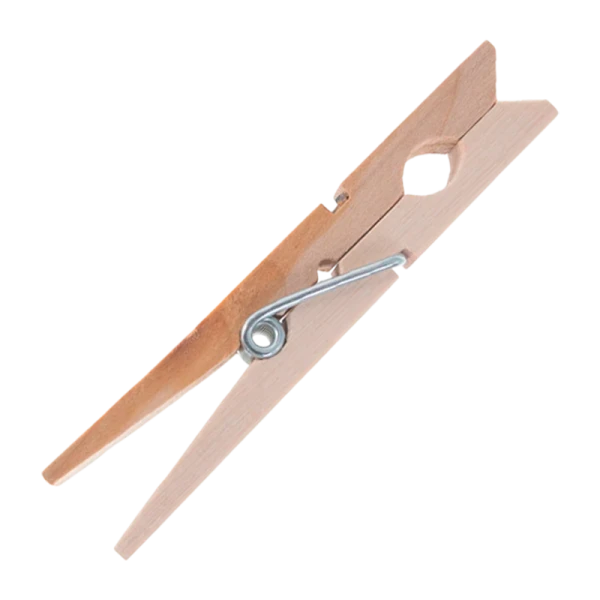 Прищепки хозяйственные Рыжий кот PEG-W-S/24 74х11х13мм 24шт. бежевый (1/10/60)