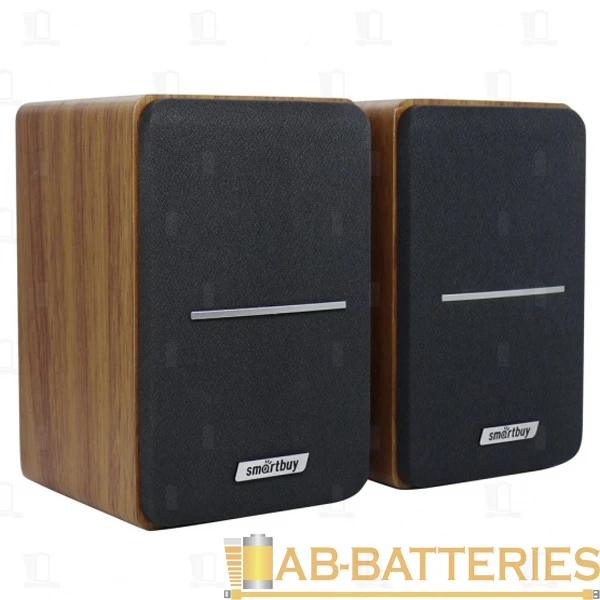 Колонки 2.0 Smartbuy TOWER 6W USB+Jack 3.5мм коричневый (1/12)