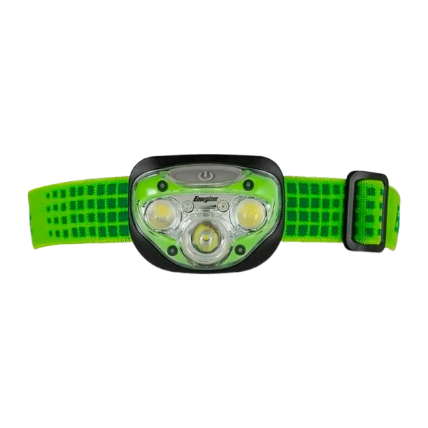 Фонарь налобный Energizer Vision HD+ 3LED от батареек 3 режима зеленый