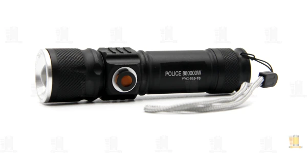 Фонарь универсальный Без бренда 515 от сети 3 режима черный